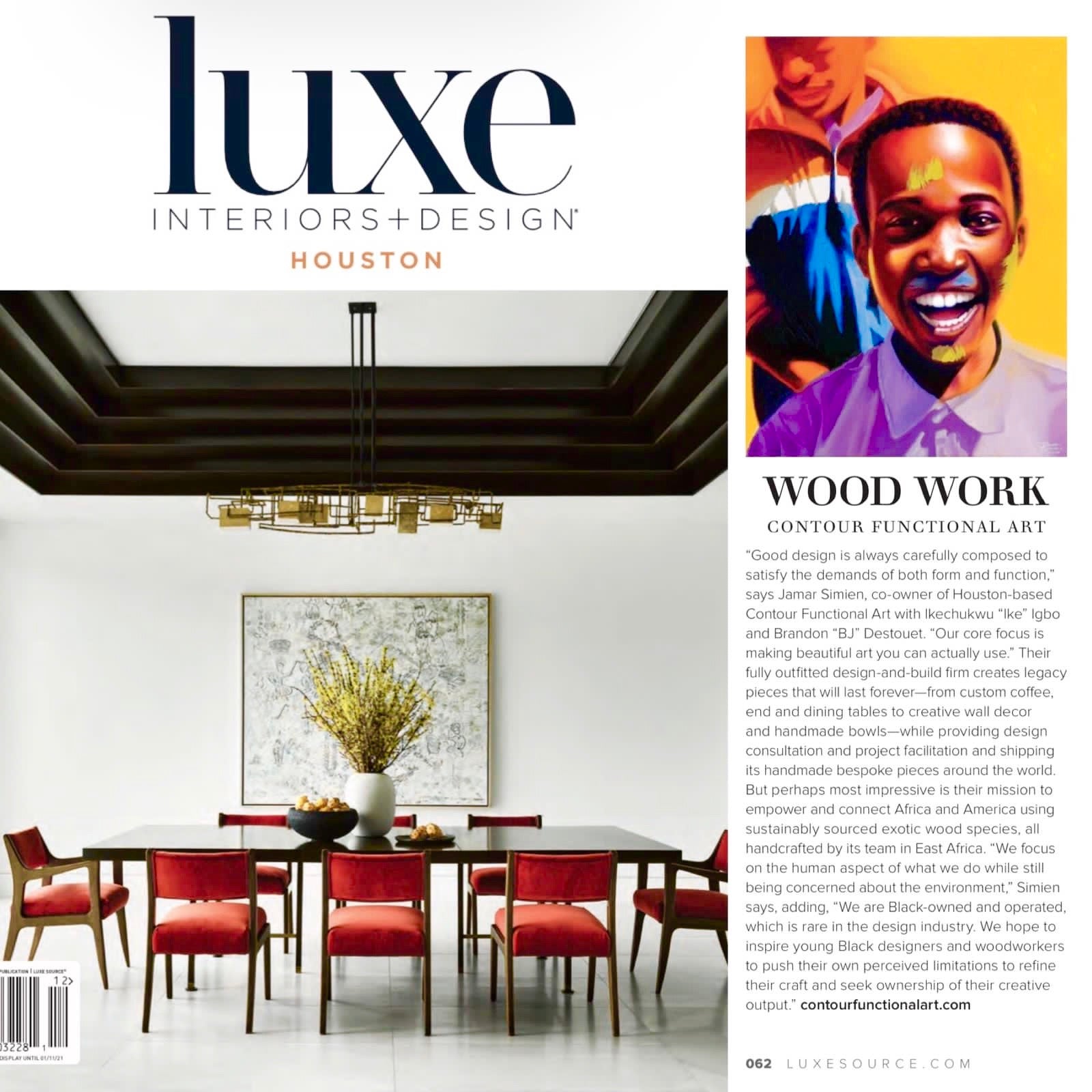 LUXE Design Magazine Interview with Jamar Simien