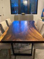 Custom Monkey Pod Dining Table - Live Edge Wood - Dining Table