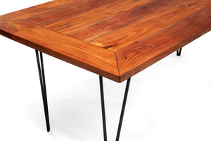 African Mahogany Dining Table - Handcrafted Furniture