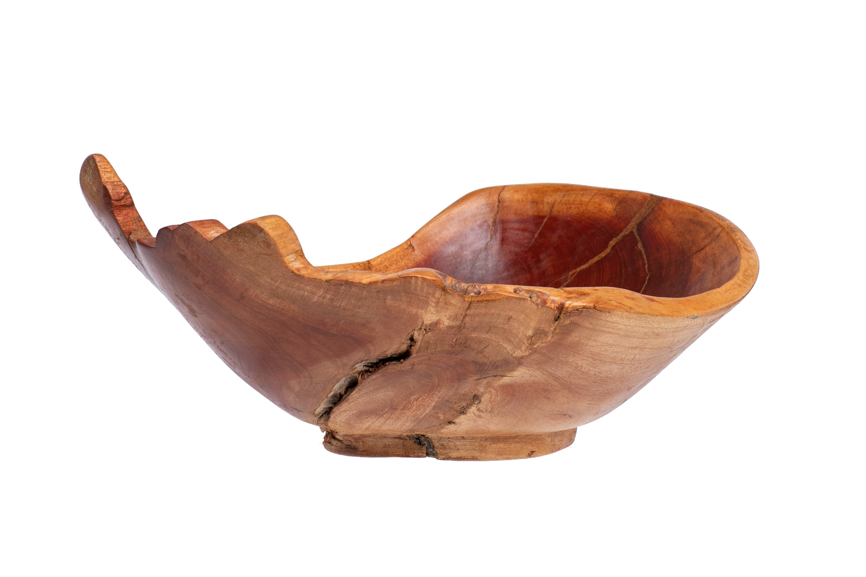 Handcrafted Wooden Bowl - Dining Table Centerpiece