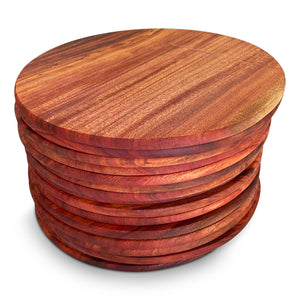 Handcrafted African Mahogany Round Cutting/Cheese Board