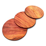 Handcrafted African Mahogany Round Cutting/Cheese Board