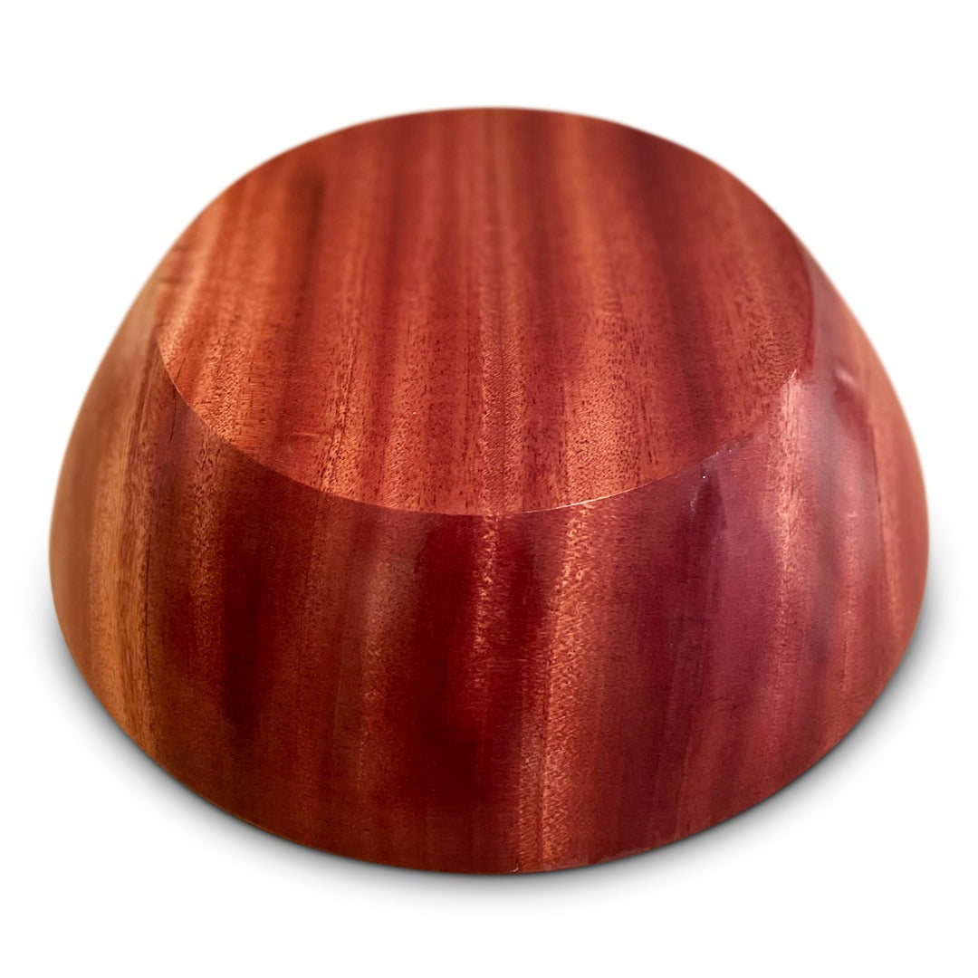 Handcrafted African Mahogany Large Bowl