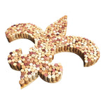 Handcrafted Wine Cork Fleur de Lis