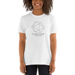 Contour logo with name- Short-Sleeve Unisex T-Shirt